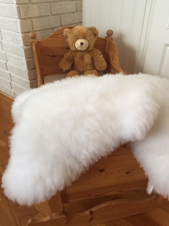 Washable Baby Fleece From Lambskin Sheepskin Rug For Infant