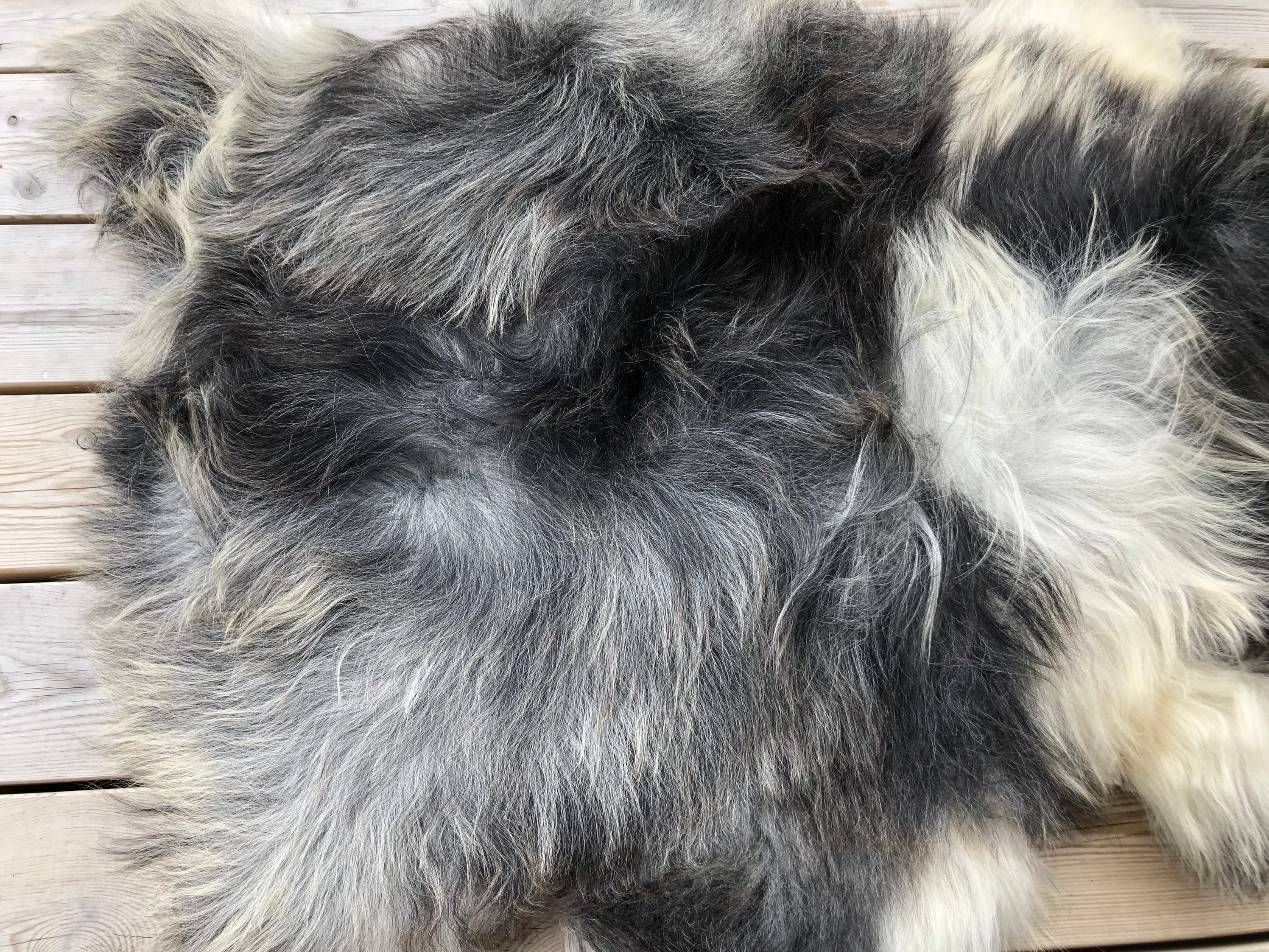 Sheep rug natural Sheepskin supersoft pelt rugged throw from Norwegian