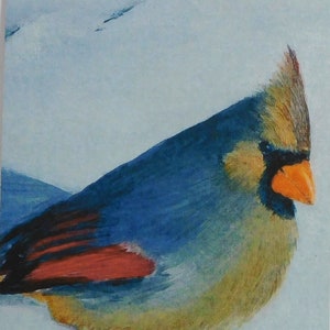 Holiday Cardinal Card [Set of 5 or 10], Winter Card, Bird Card, Wildlife Card, Christmas Card, Holiday Card, Greeting Card, Snowy Card
