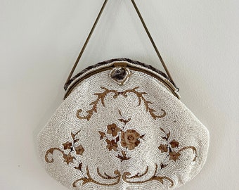 1930’s French Hand Beaded Antique Purse