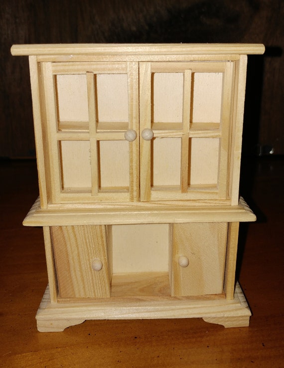 unfinished wood dollhouse