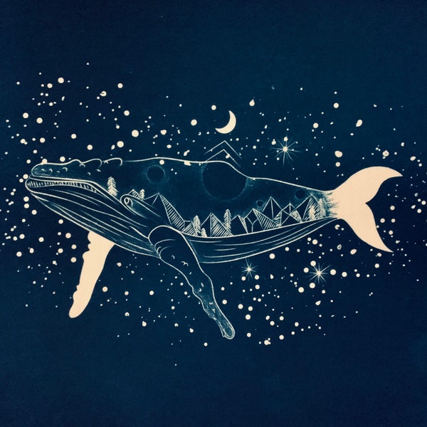 Humpback Whale Print - Etsy