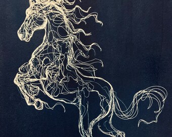 Horse in Lines
