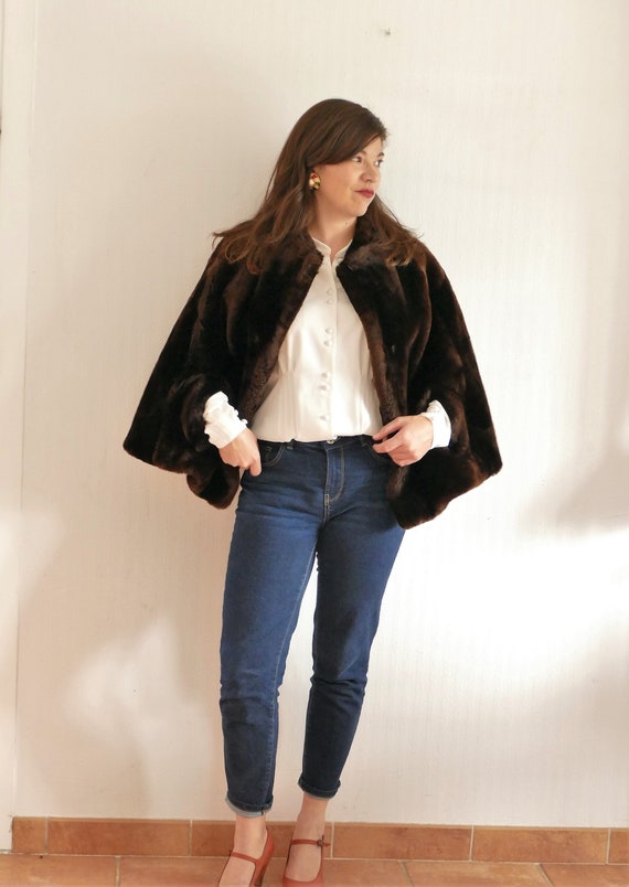 50's fur cape