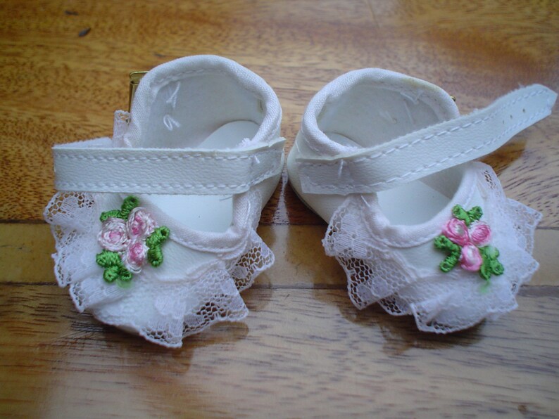 60mm White Laced Baby Doll Shoe AL18/5 Etsy