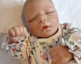 Reborn Style Doll Baby Girl Doll -Chloe - silicone vinyl head and limbs with soft body.