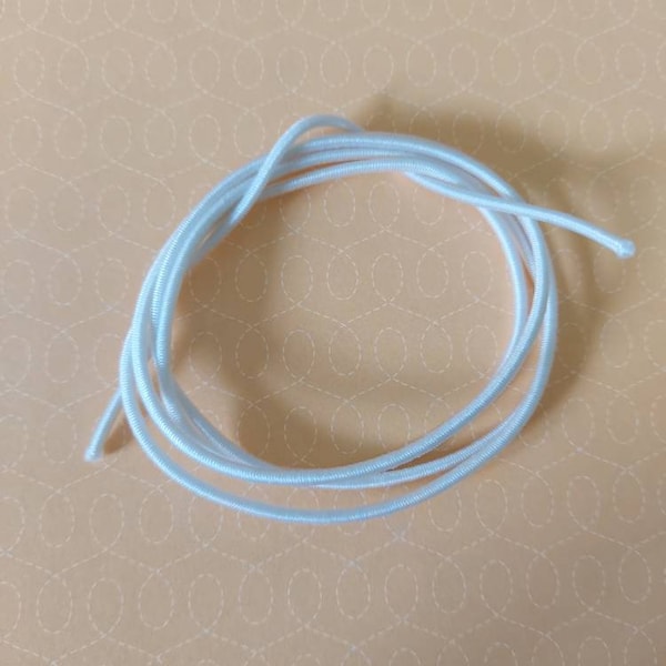 1.5mm x 1m  Elastic Stretchy Nylon  Elastic for Restringing Dolls