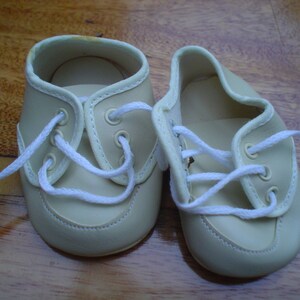 Reborn Doll Shoes Saddle Oxfords 89 MM White and Pink REBORN DOLL  SUPPLIES 