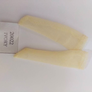 8&quot; French Fashion Mesh Socks in Ivory Code 20022