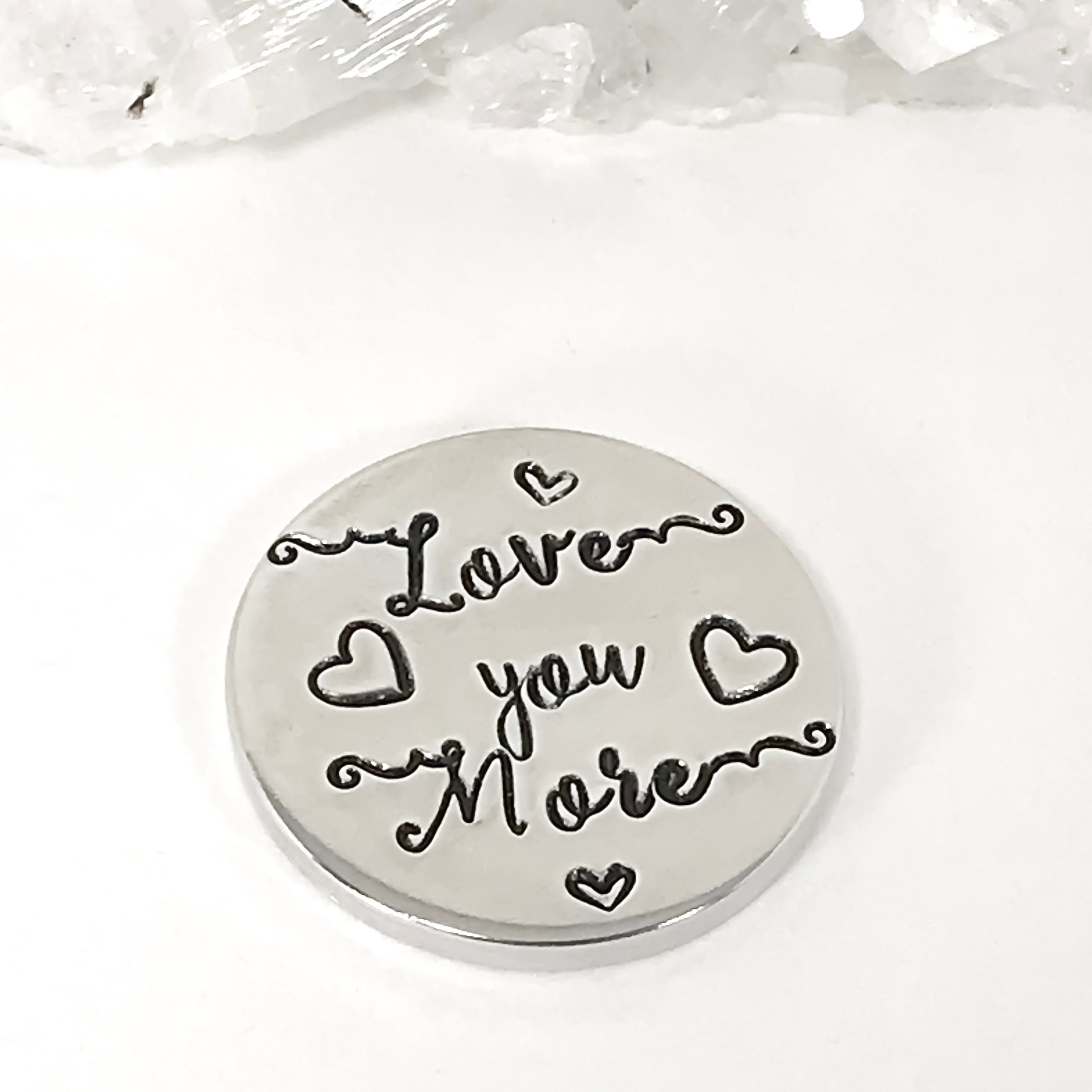 Pocket Token Love You More Gift For Husband Personalized Etsy