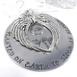 Baby Memorial Keepsake Ornament - Planted On Earth To Bloom In Heaven - Family And Friends Sympathy Gift