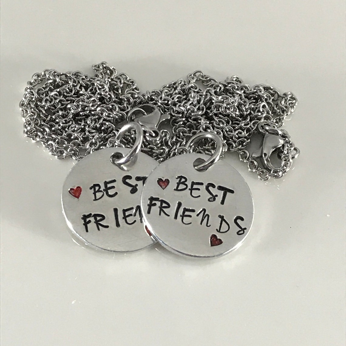 Best Friends Necklace Set Matching Necklace For Twin Sister Etsy