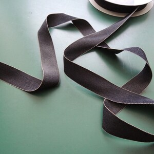 nastro in gros-grain | Grosgrain | Viscosa/poliammide | 24 mm 15/16'' | blu/naturale