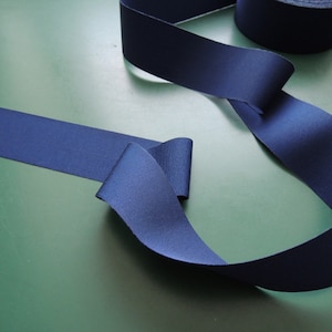 Ripsband | Gros Grain | Polyester | 40 mm | 1.57 inch | dunkelblau