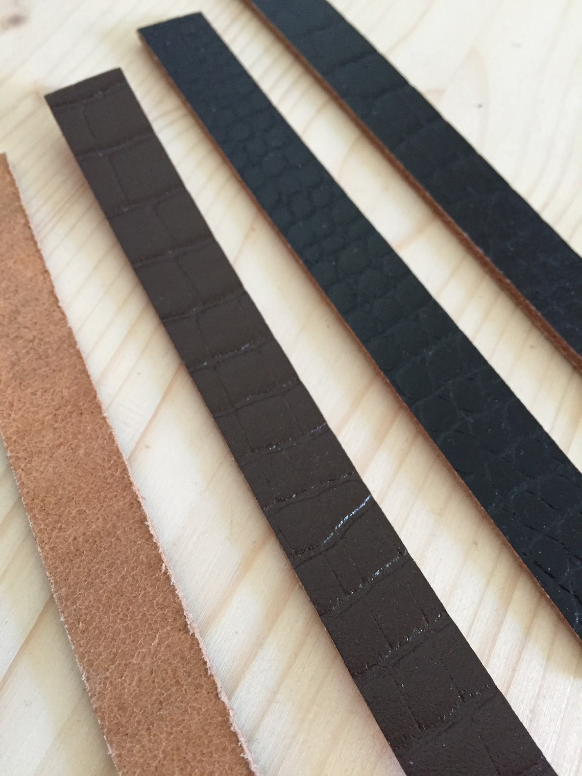 Leather Straps Leather Strips Width 15 Mm 5/8 '' | Etsy