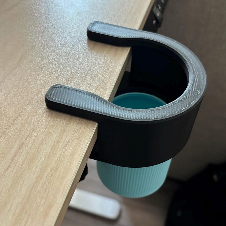Desk Top Trash Can - Clamp-On Desk Trash Can – Custom Gamer Gag Gift – Personalized Mini Garbage Bin for Desks image 2