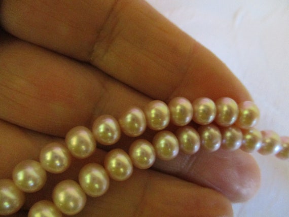 Vintage Pearl Choker, Freshwater Pearl Choker, Pi… - image 5