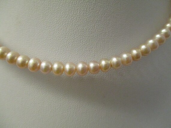 Vintage Pearl Choker, Freshwater Pearl Choker, Pi… - image 7