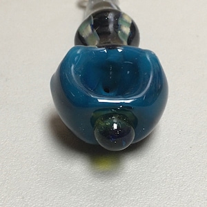 Glass Tobacco Pipe - “Trekkie Stars” - Spoon Pipe
