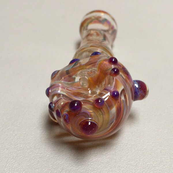 Glass Tobacco Pipe - Passion Spoon Pipe