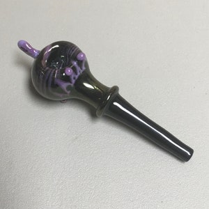 Lilacs in the North Pole - Glass Ornament Tobacco Pipe