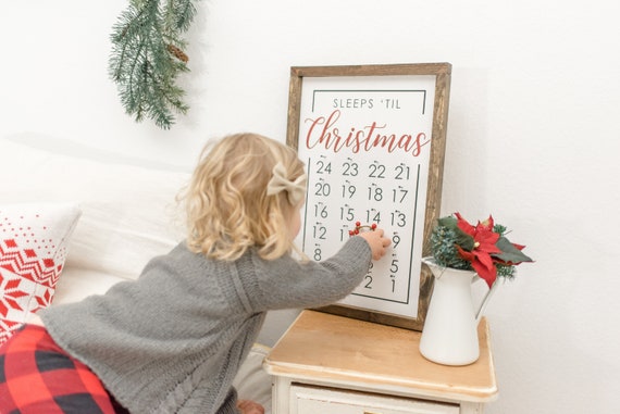 Modern Farmhouse Christmas Countdown Advent Calendar