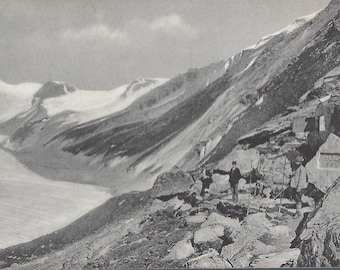 RPPC Austria GrossGlockner Franz Josefs-Hohe Real Photo  Men On Mountain