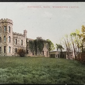 Winnekenni Castle Haverhill Massachusetts Postcard MA Scenic Views 1900s Post Card