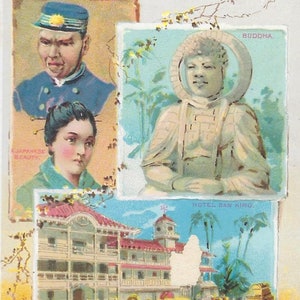 Victorian Trade Card 1880s Advertising Arbuckle Coffee Yokohama Japanese Images