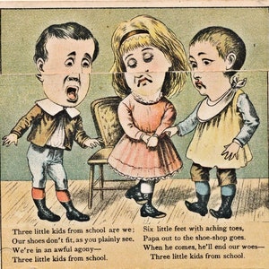 Victorian Advertising Trade Card Circa 1880s Metamorphic Image Solar Tip Shoes John Mundell