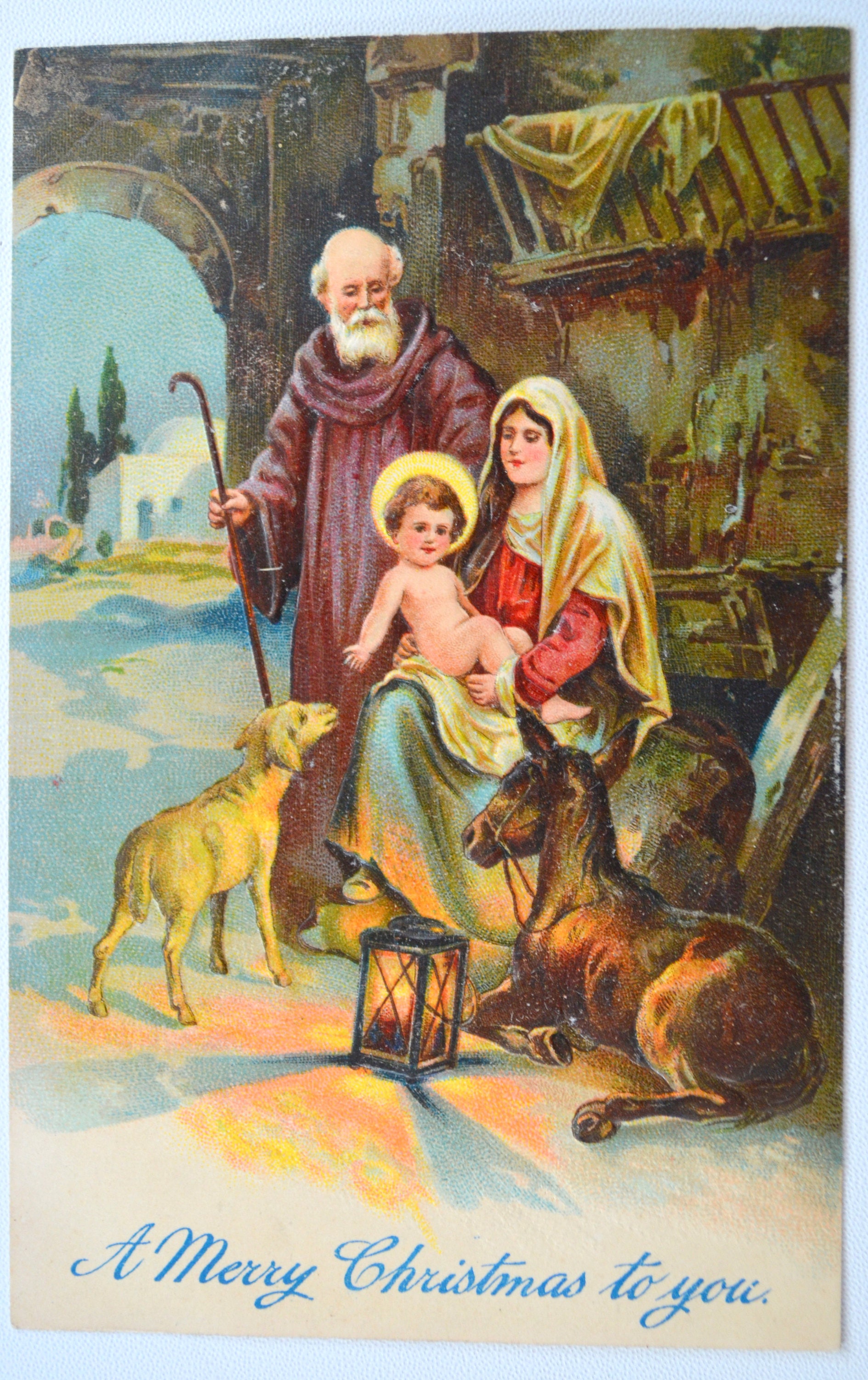 Natale cartolina tema religioso Santa famiglia PFB Publishing | Etsy
