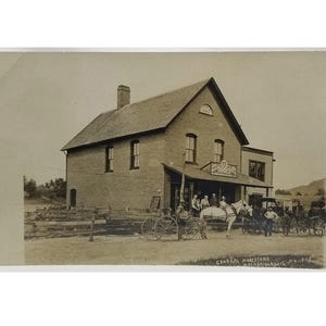 RPPC Real Photo Postcard Kinyon General Store Rockbridge WI