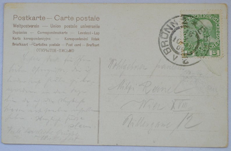 Artist Postcard Woman Standing at Water/'s Edge Boys Hiding Behind Rock Signed Bob European Publishing