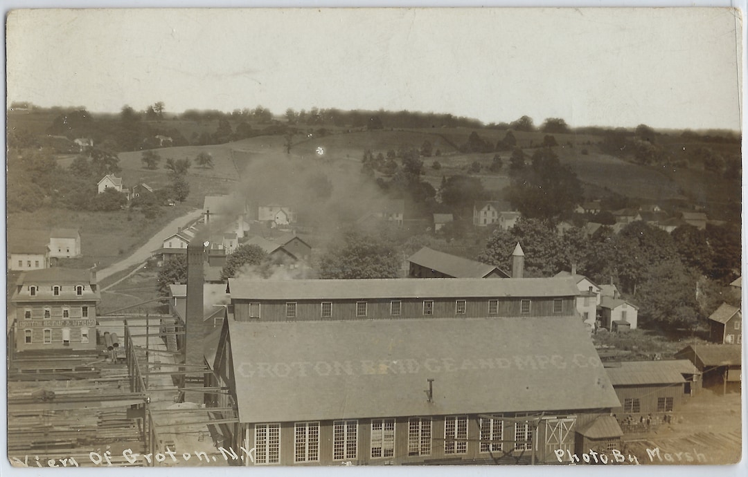 Groton Bridge and Mfg Co. Groton, New York RPPC Real Photo Post Card