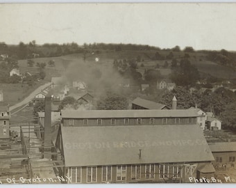 Groton Bridge & Mfg Co. RPPC: Vintage New York Postcard