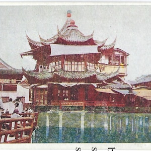 Postcard of China Tea House in Shanghai Commercial Press Publishing