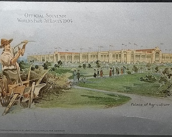 Exposition Postcard 1904 World Fair St Louis Palace of Agriculture Early Undivided
