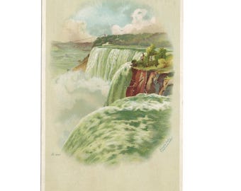 Advertising Card Big Four Rte Train Excursion NY Niagara Falls