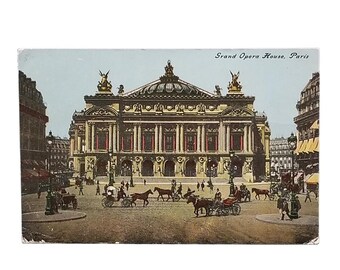 Vintage 1910 Paris Grand Opera House Postcard