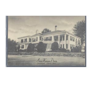 Abner Wheeler House Framingham Center MA Linen Postcard