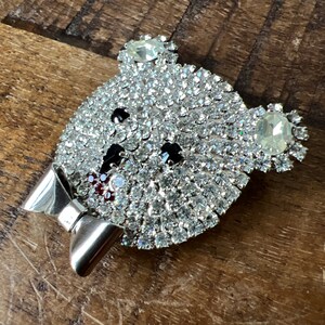 Vintage Large Teddy Bear Head Brooch by Butler Wilson 1980 UK