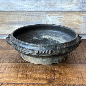 Antique Old African Terracotta Bowl Vessel Medium Size