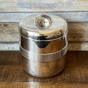 Rare Antique Art Deco Silver Plated Lidded Ice Bucket by Mappin and Webb