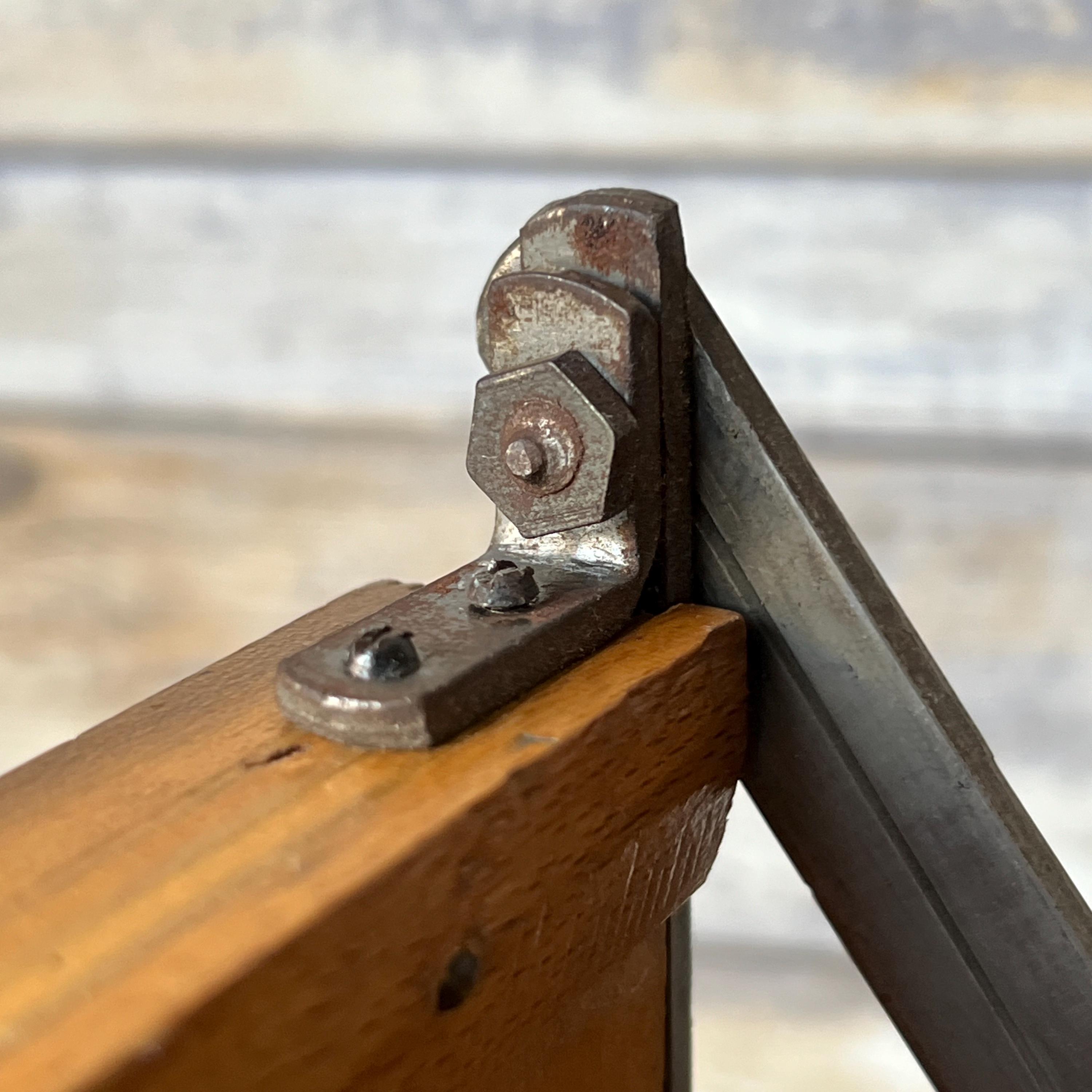Antique Wooden Metal Paper Guillotine Trimming Board Cutter