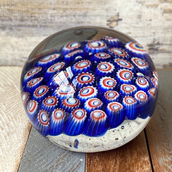 ミルフィオリガラスペーパーウェイトムラノ