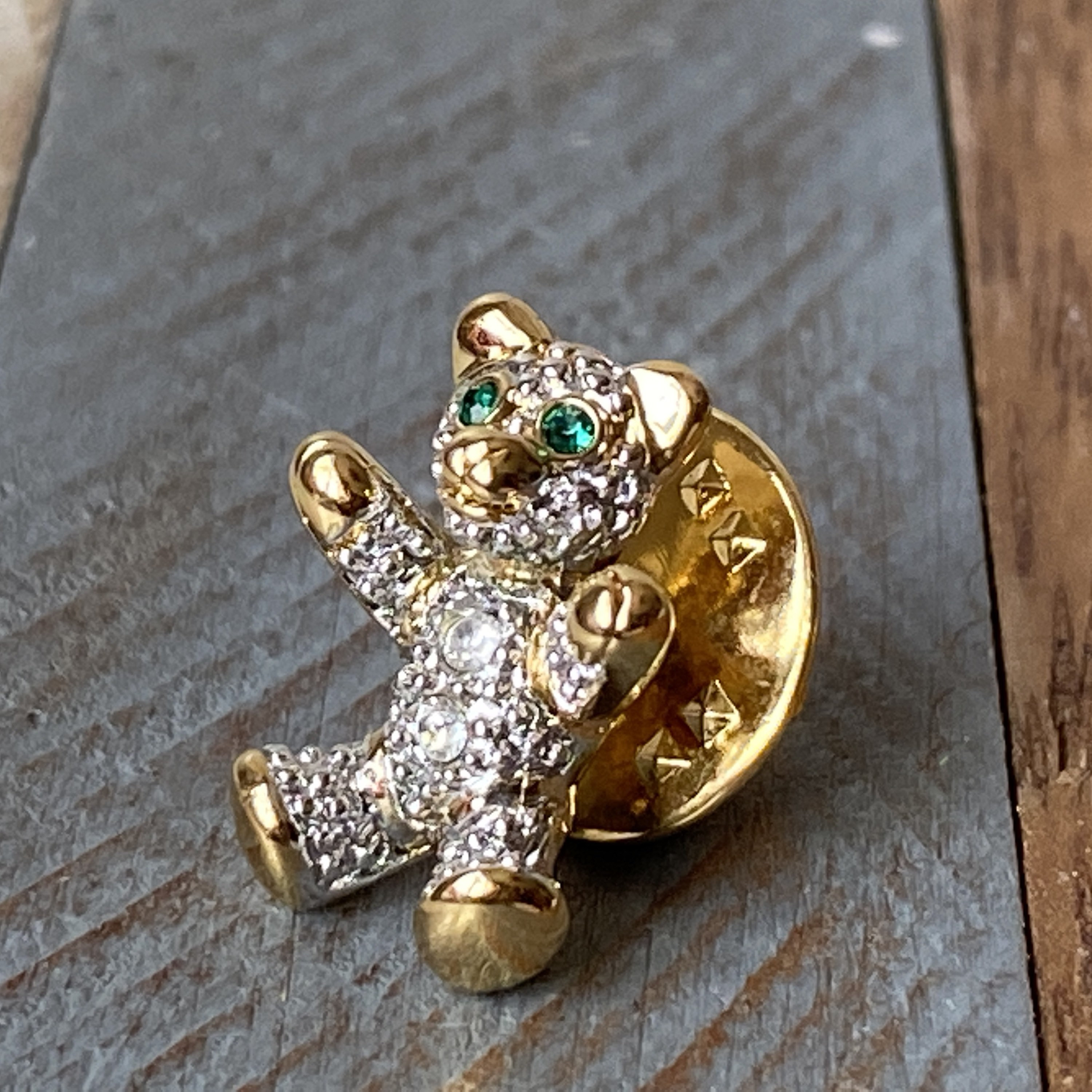 Broche Bijou Fantaisie Petit Ours Doré - Thème Animal - Neuf Sans Emballage - Origine Chine - Idée Cadeau Mignon