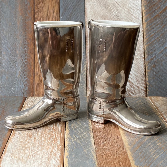 Silver riding boots Clearance