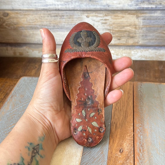 【COLOR iN ID】Antique Belt Slipper Mule Sadie Mules - Leopard Print Pointy Toe
