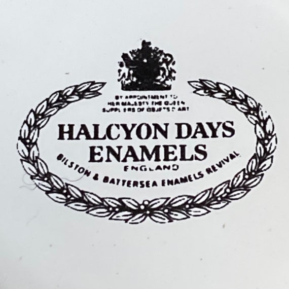 Vintage Collectible Halcyon Days Enamel Pill Box … - image 9