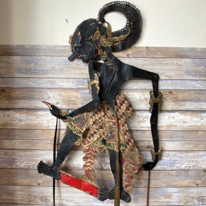 Antique Indonesian Wayang Kulit Shadow Puppet 19th Century